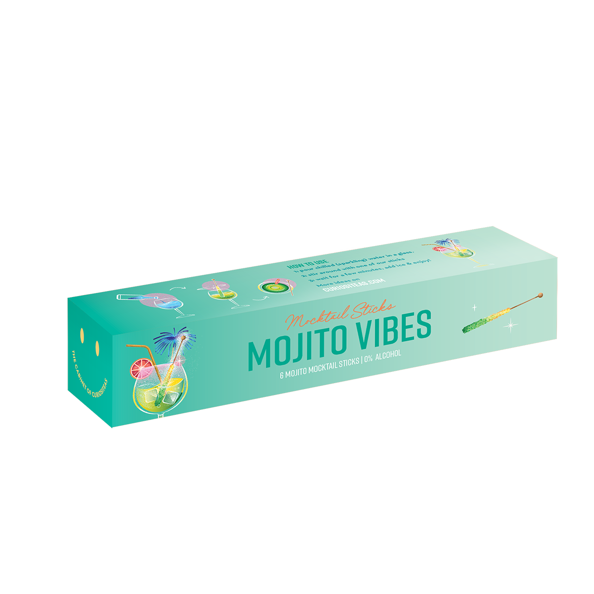 Mocktail Sticks Mojito Box met 6 sticks
