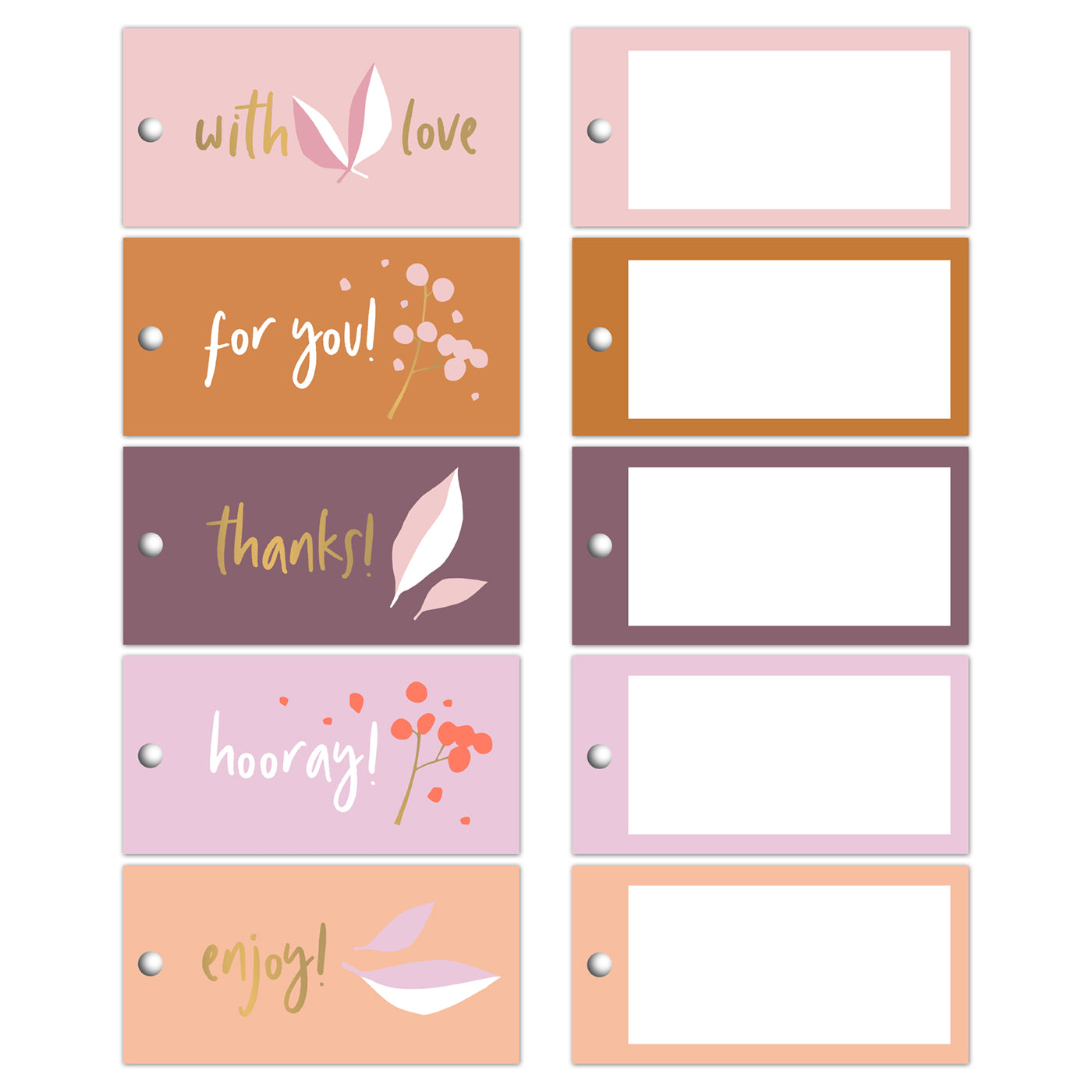 Cadeaulabels Autumn Beauty (5 stuks)