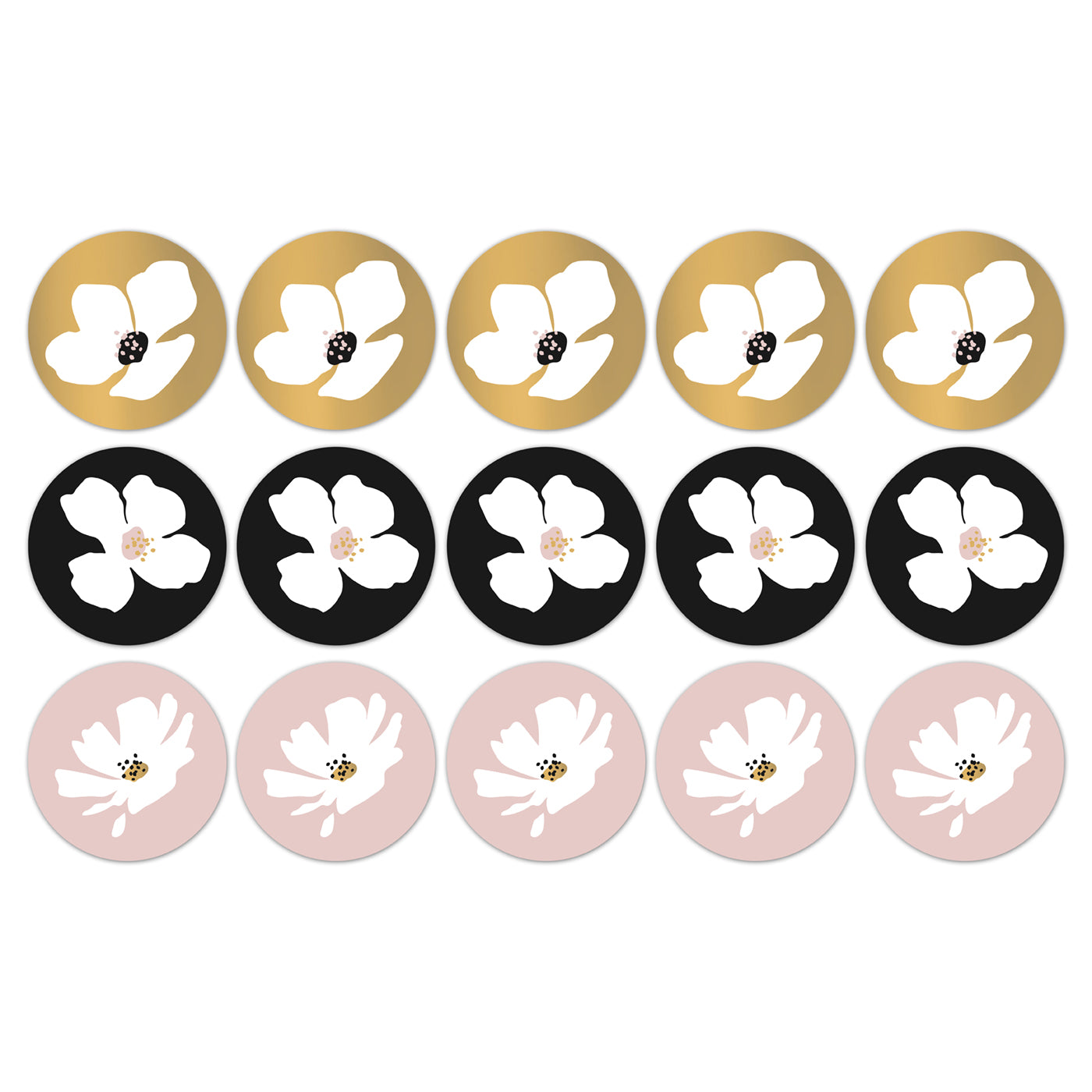 Stickers Fresh Flowers - chique (6 stuks)