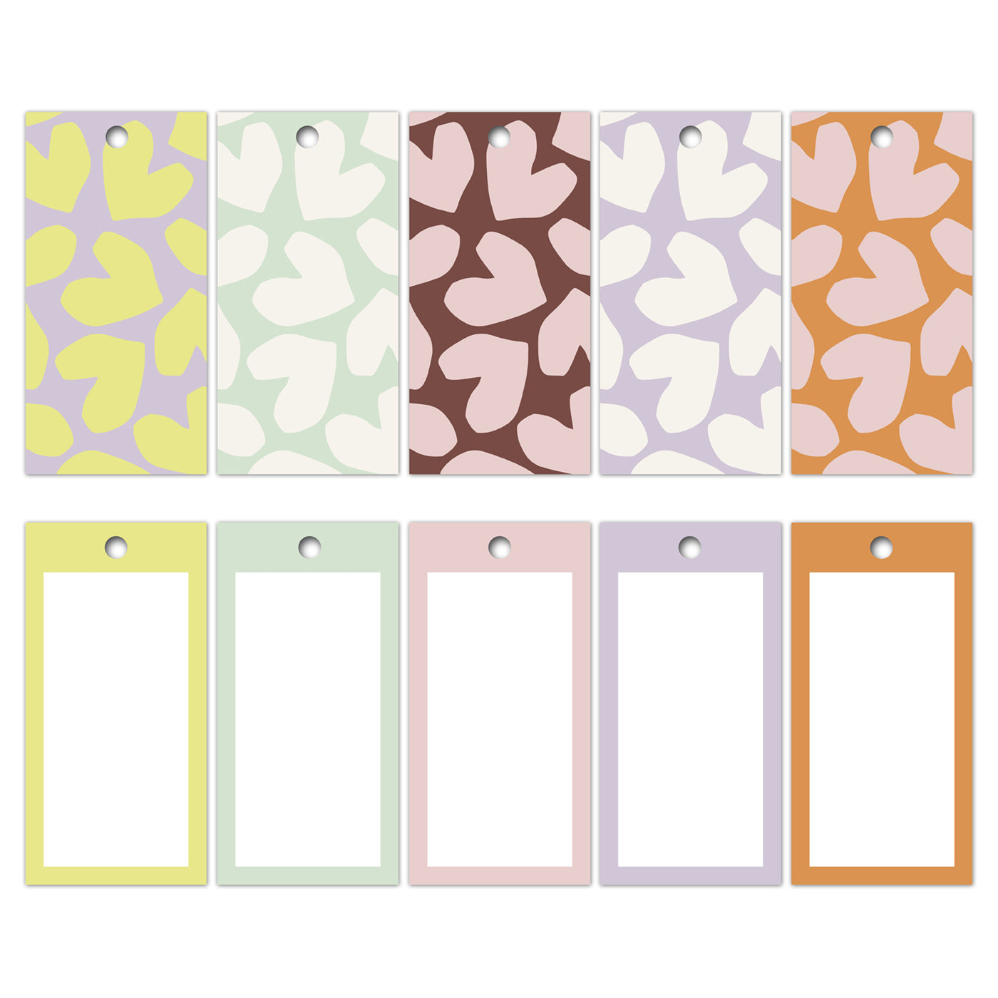 Cadeaulabels XL Solo Hearts (5 stuks)
