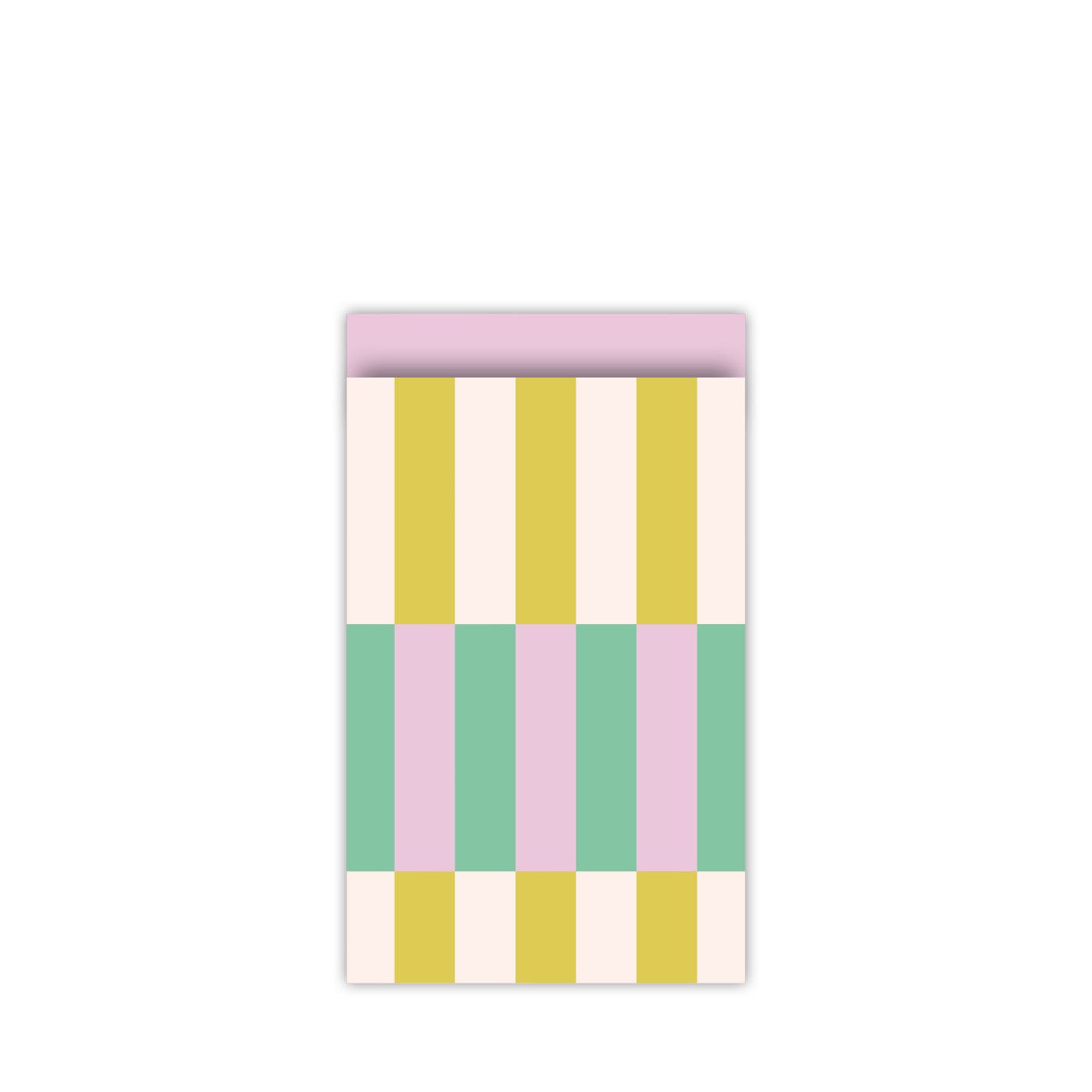 Cadeauzakjes Colorblocking - retro (12x19 cm - 10 stuks)