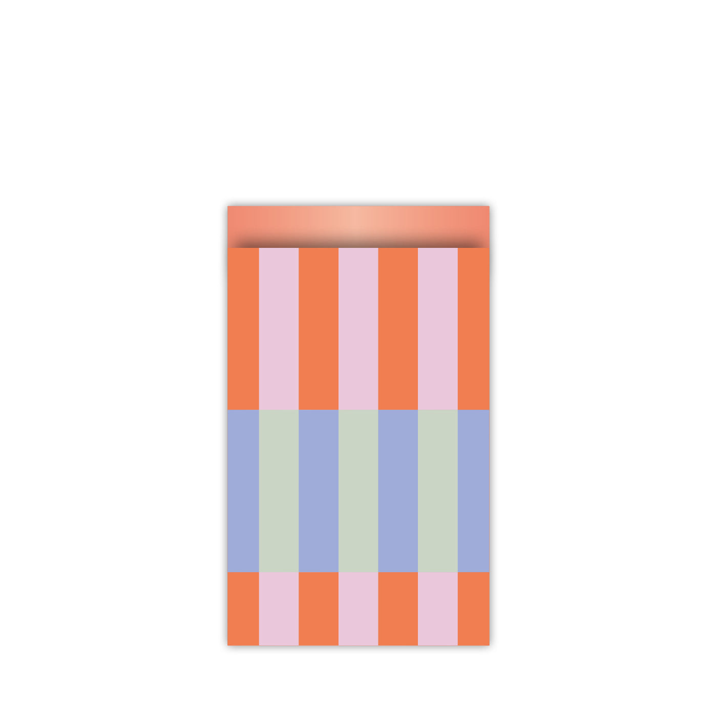 Cadeauzakjes Colorblocking - warm (12x19 cm - 10 stuks)