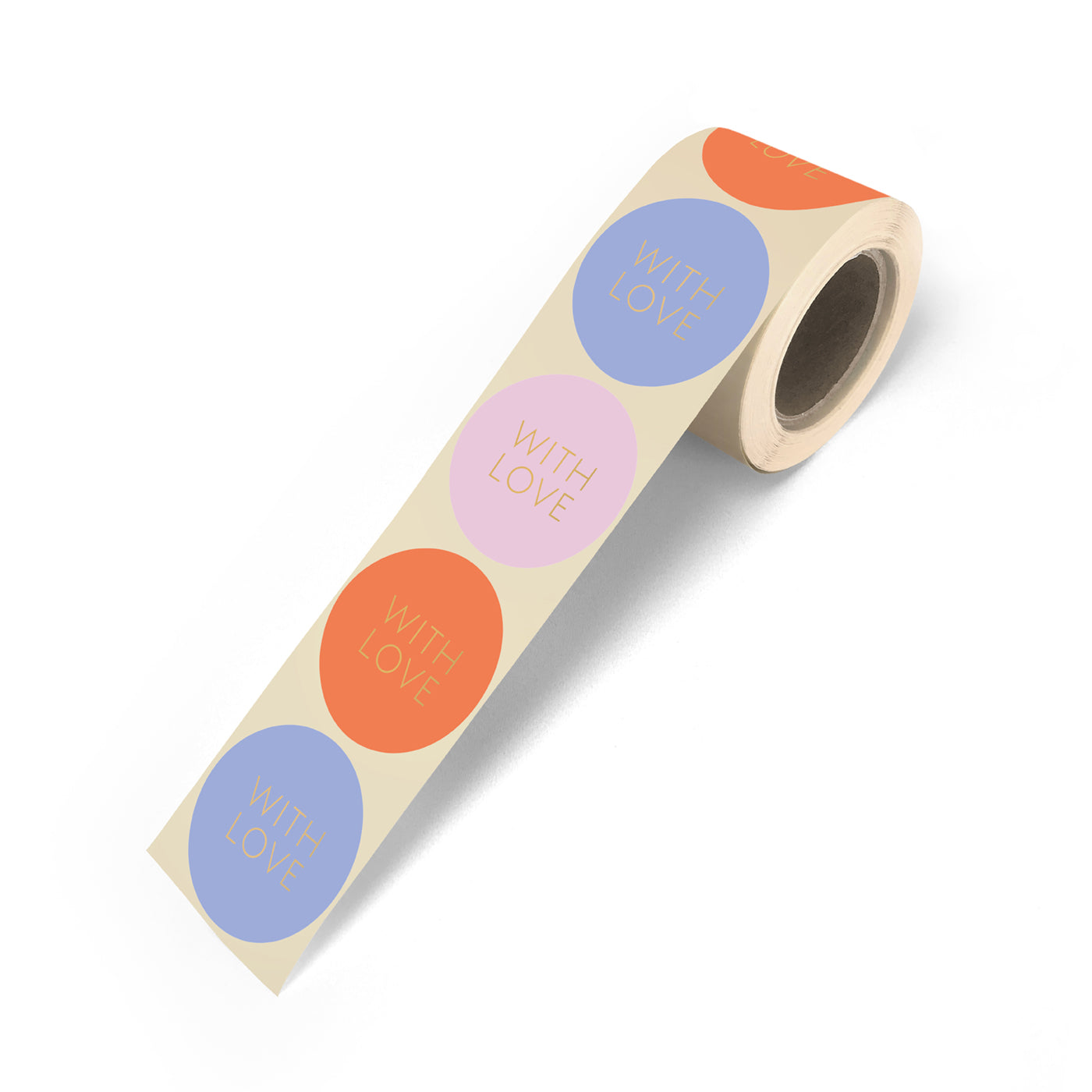 Stickers With love - warm (6 stuks)