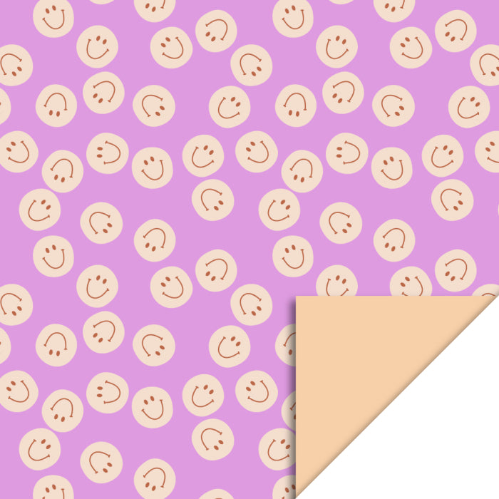 Inpakpapier Smiley Pink - Peach