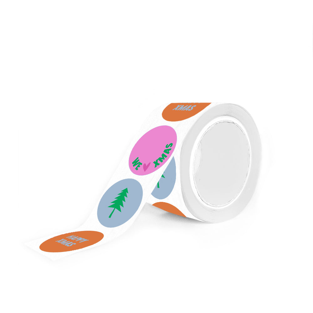 Stickers X-mas Multi - Happy Colours (6 stuks)