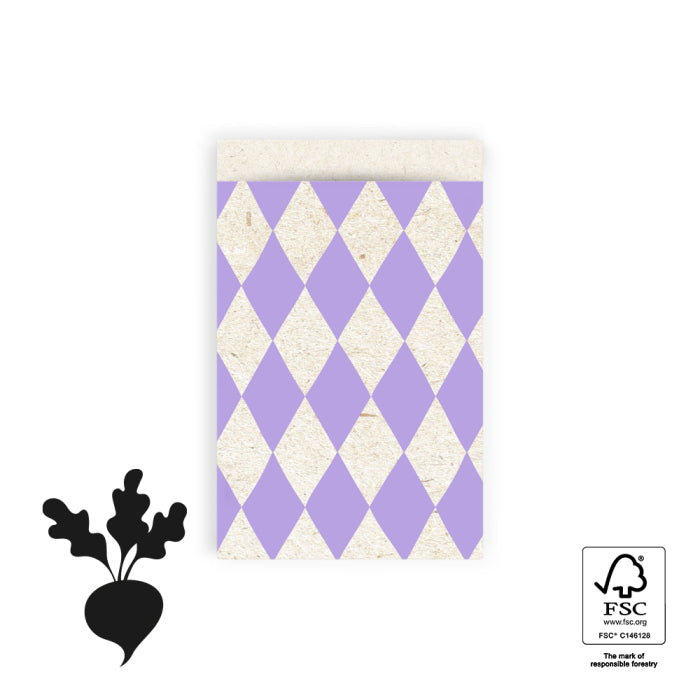Cadeauzakjes Harlequin Lilac (12 x 19 cm - 10 stuks)