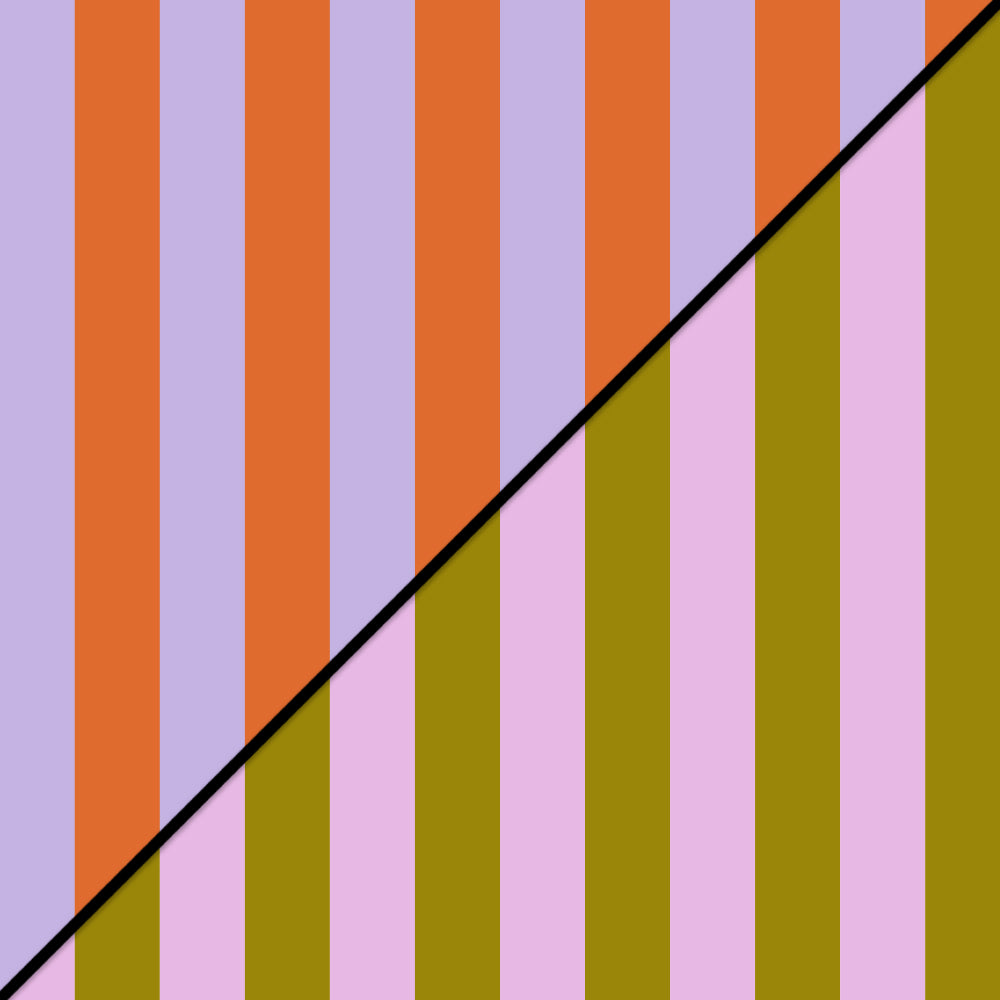 Duo Pack Vloeipapier op rol - Stripe Orange/Pink