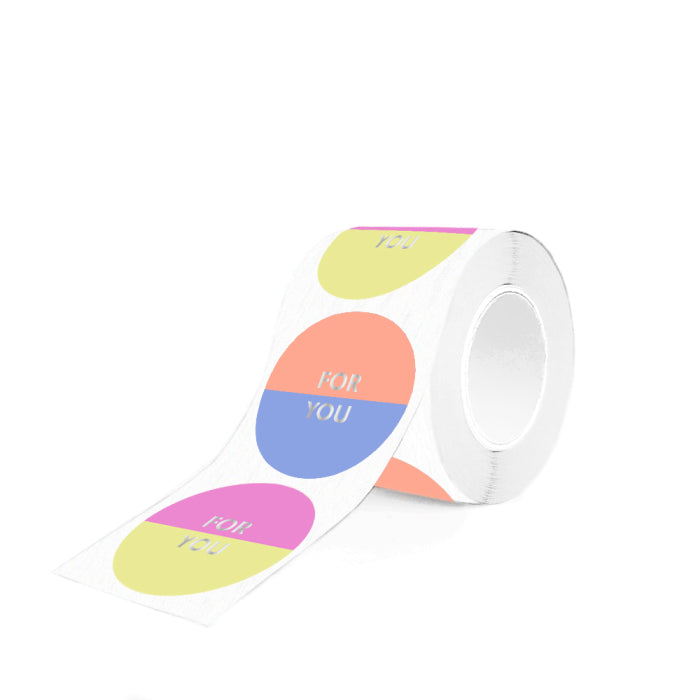 Stickers Duo - For You Split Silver (6 stuks)
