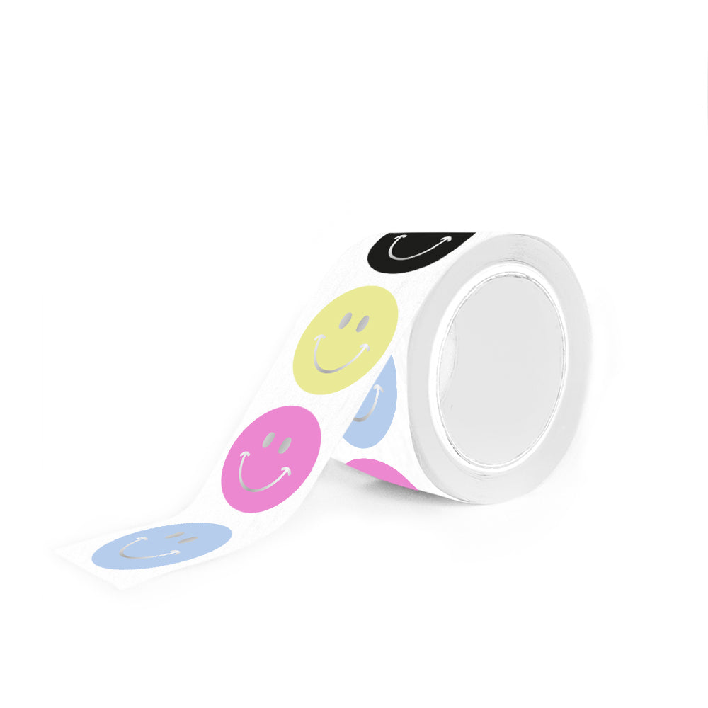 Stickers Multi - Smiley Mini Silver (8 stuks)