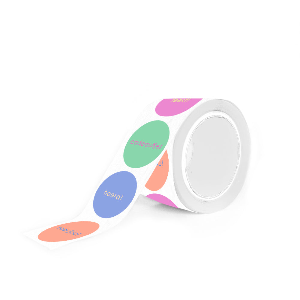 Stickers Multi - Text Multicolour (NL) (8 stuks)