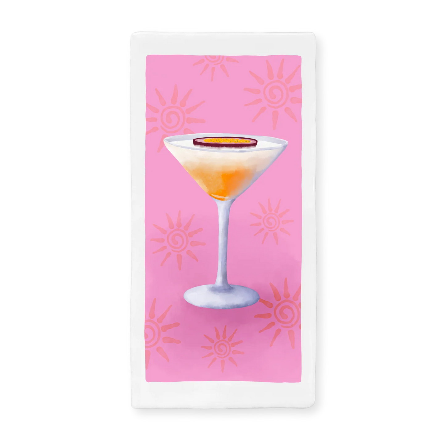 Tegeltje 7.5x15 cm - Pornstar martini