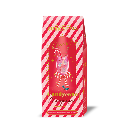 Mocktail Sticks Candy Cane Champagne Box met 6 sticks