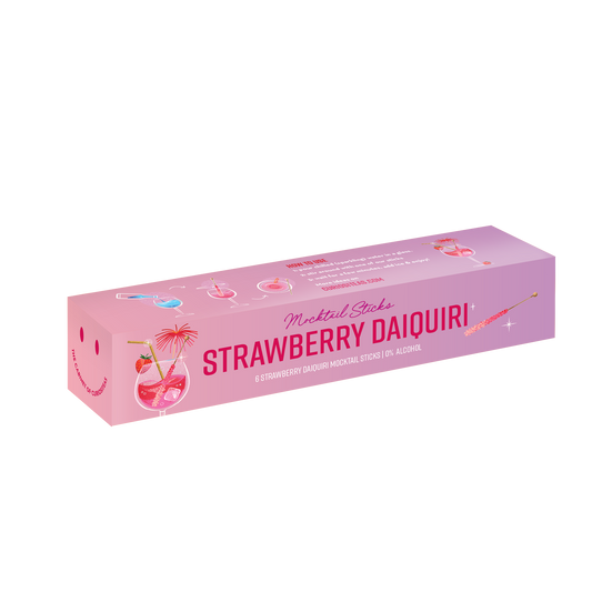 Mocktail Sticks Strawberry Daiquiri Box met 6 sticks