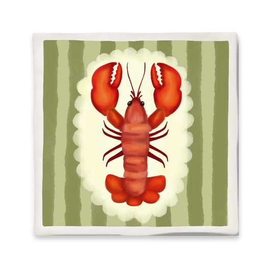 Tegeltje 10x10 cm - Kreeft