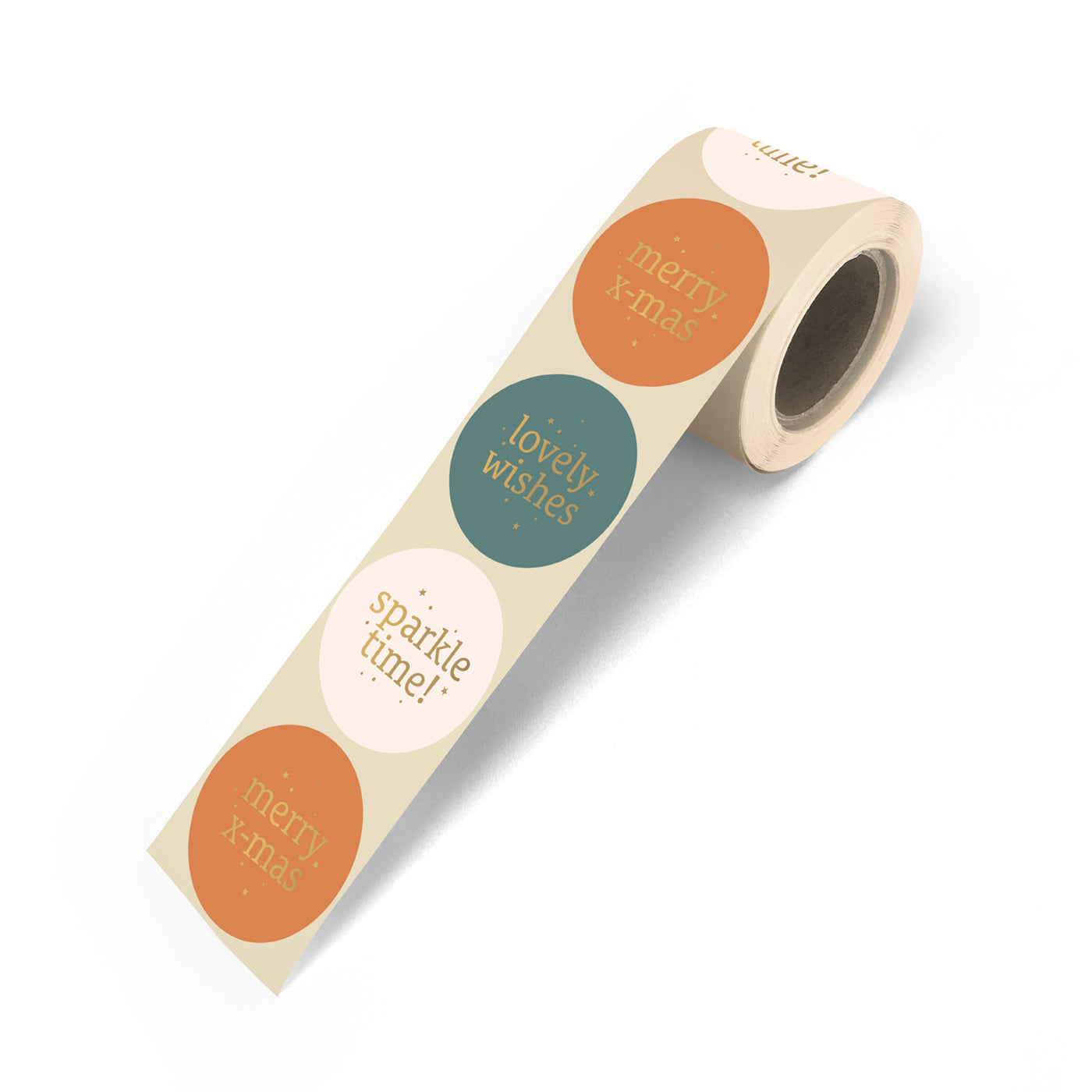 Stickers Xmas Text mix - nostalgic (6 stuks)