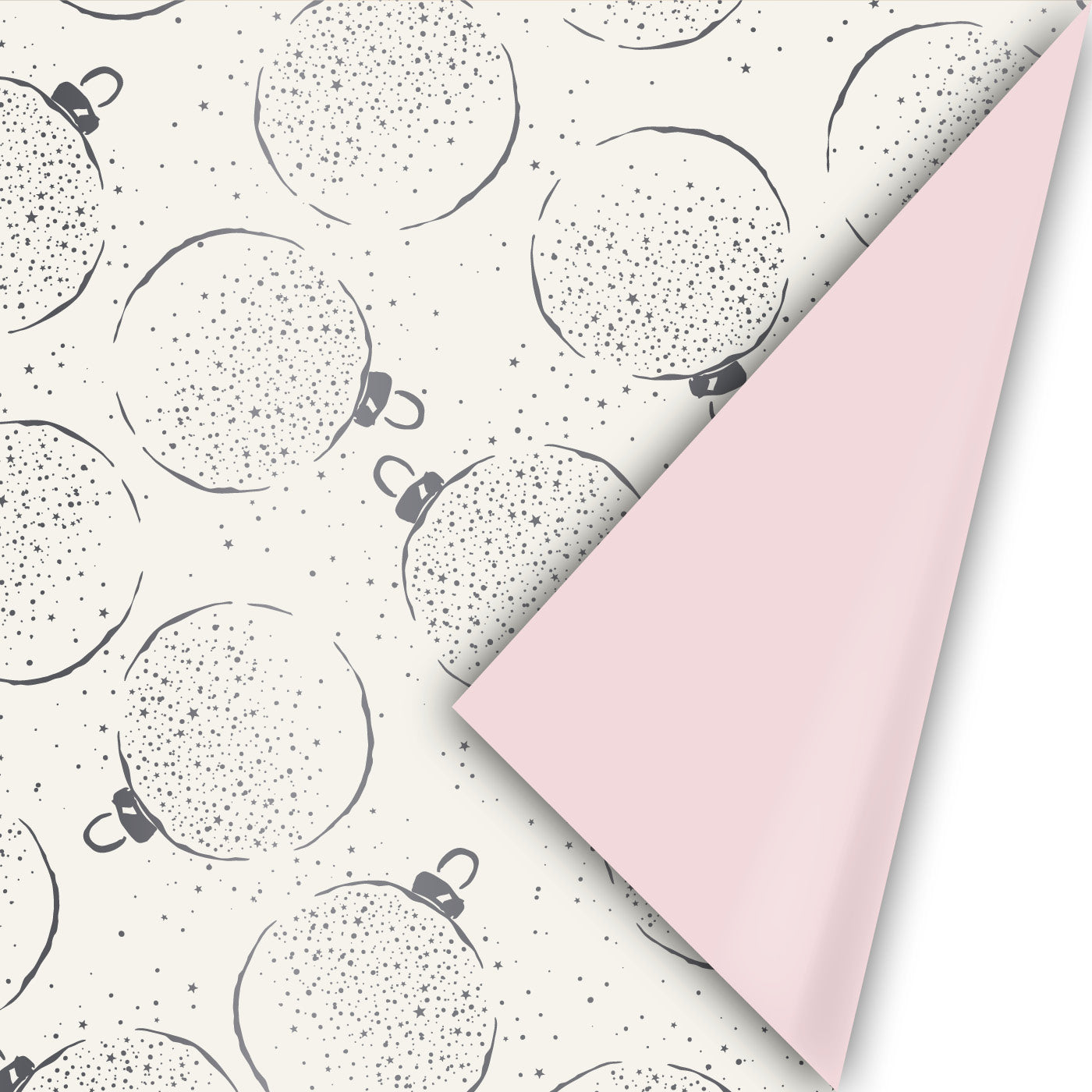 Inpakpapier Add some sparkle - off-white/antraciet