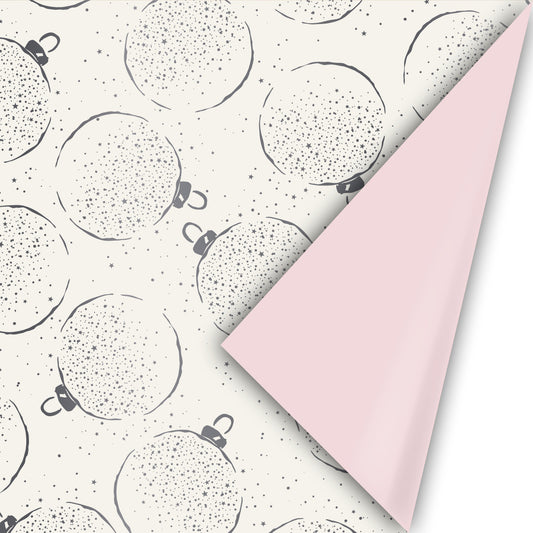 Inpakpapier Add some sparkle - off-white/antraciet