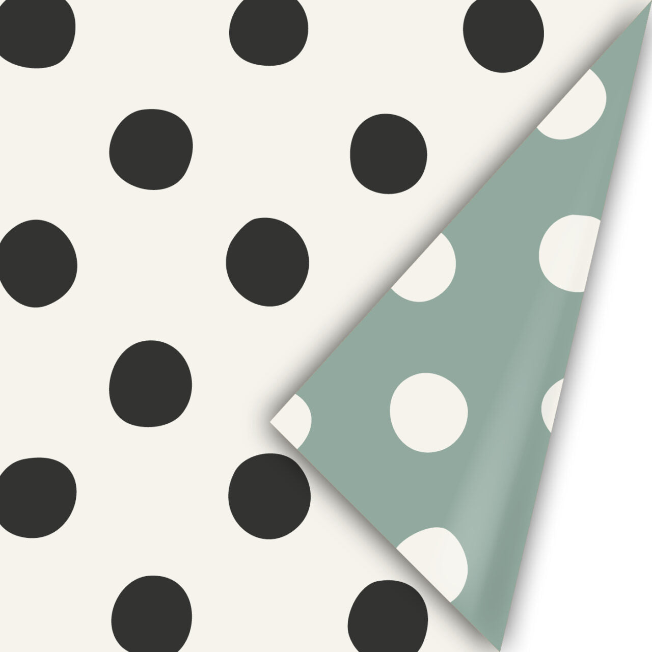 Inpakpapier Pretty Polkadots - natural