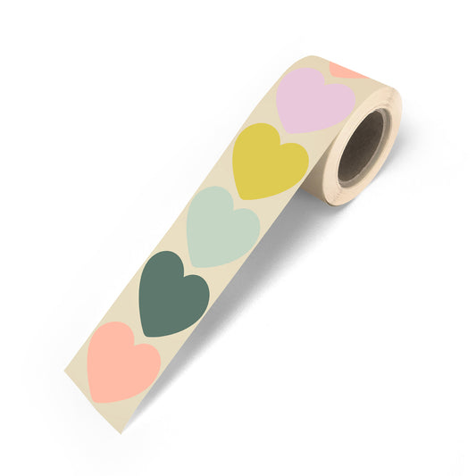 Stickers Hearts - colorful (10 stuks)