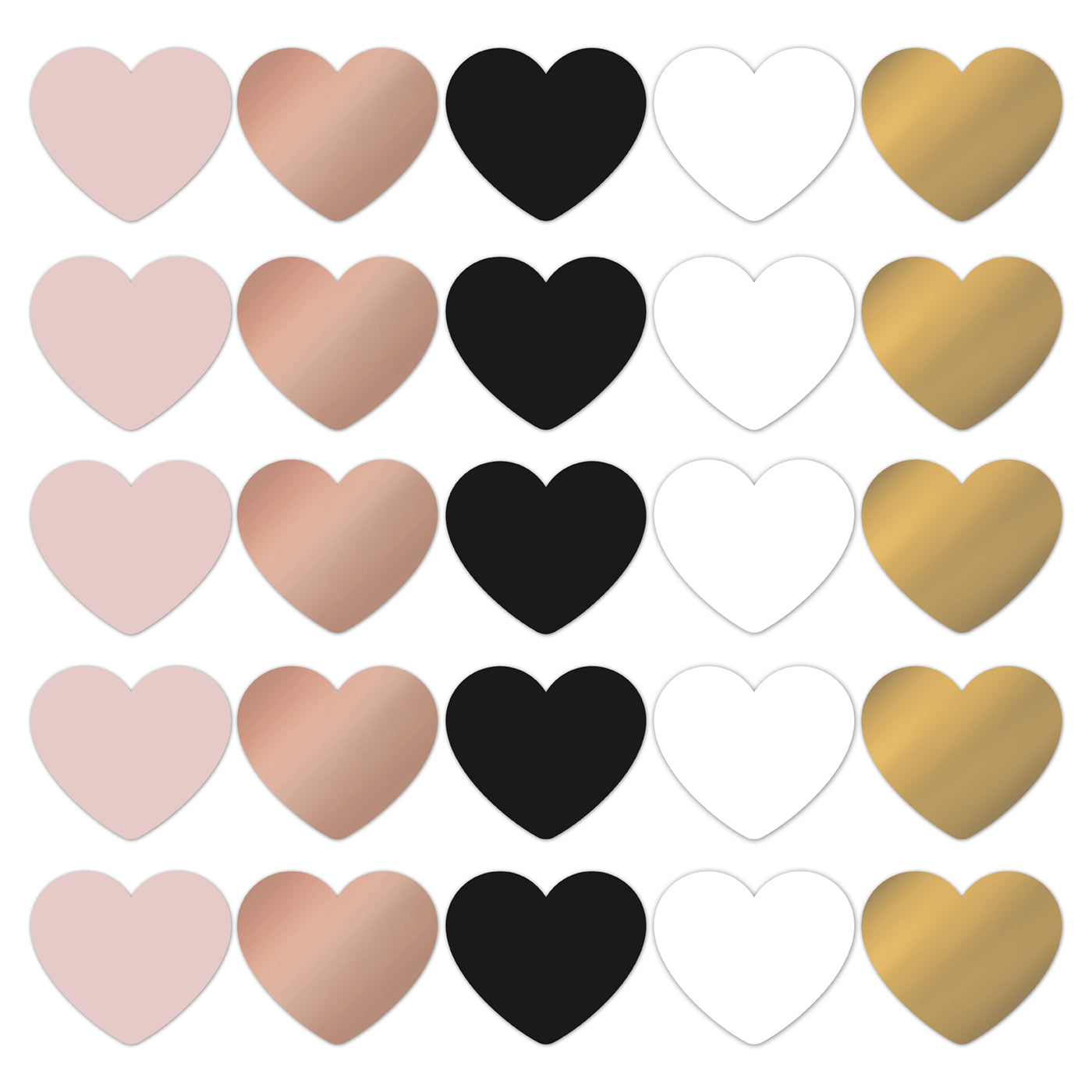 Stickers Hearts - chique (10 stuks)