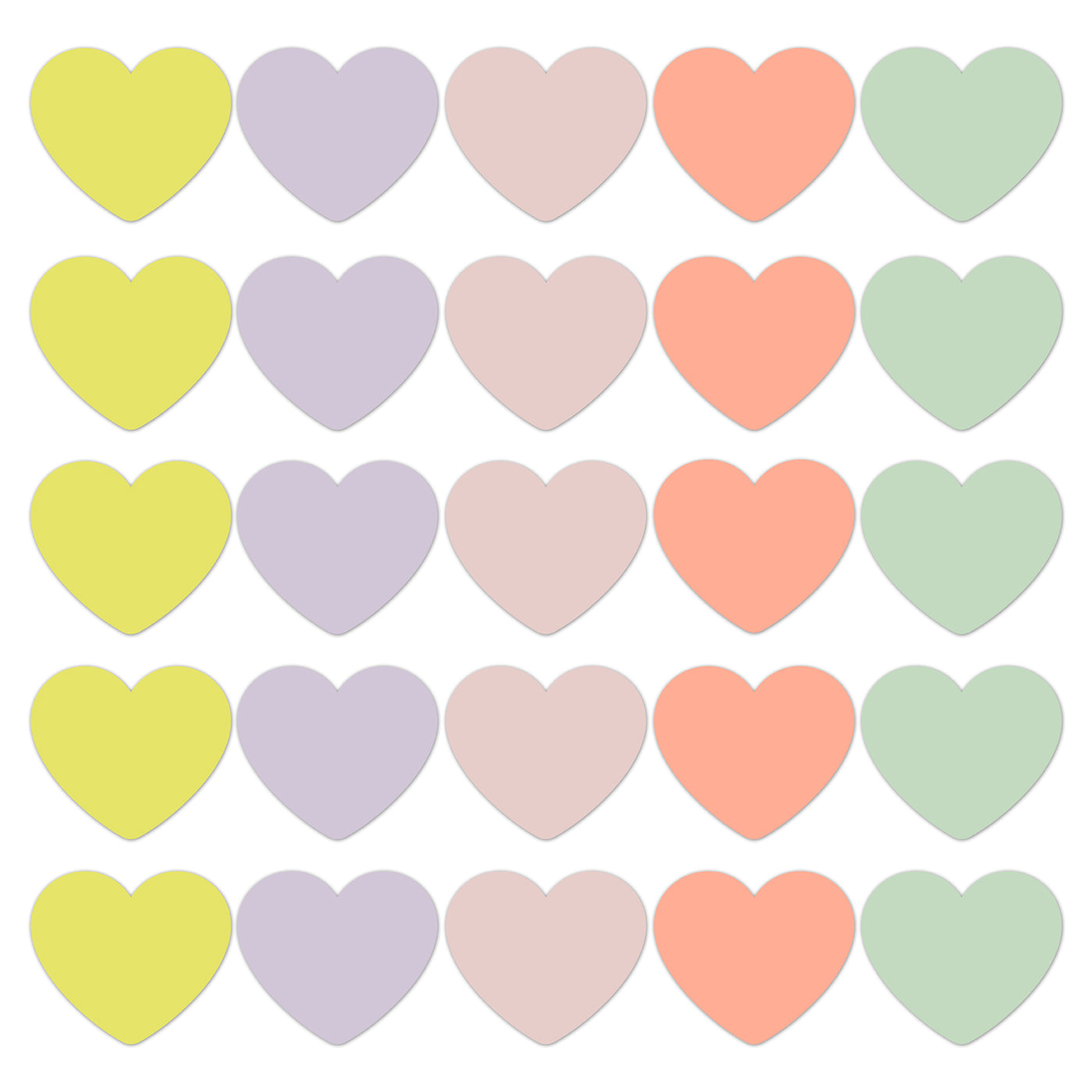 Stickers Hearts - fresh (10 stuks)