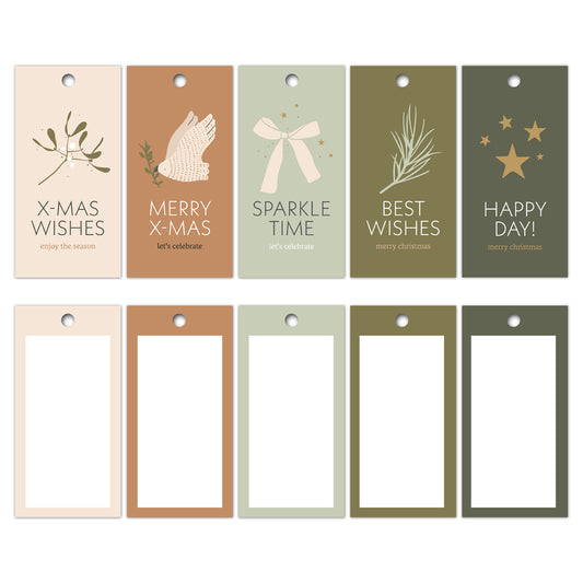 Cadeaulabels Xmas wishes ’25 (5 stuks)