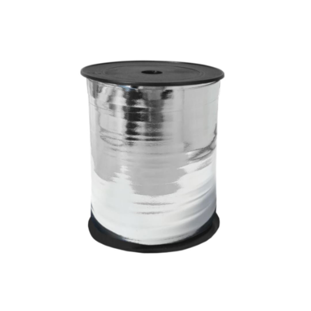 Metallic Krullint - zilver (5 meter)