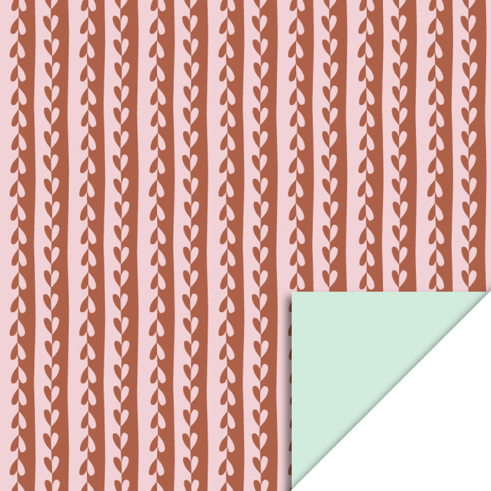 Inpakpapier Hearts Mini - Pastel Mint