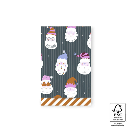 Cadeauzakjes Crazy Santa - Stripe Cider (12 x 19 cm - 10 stuks)