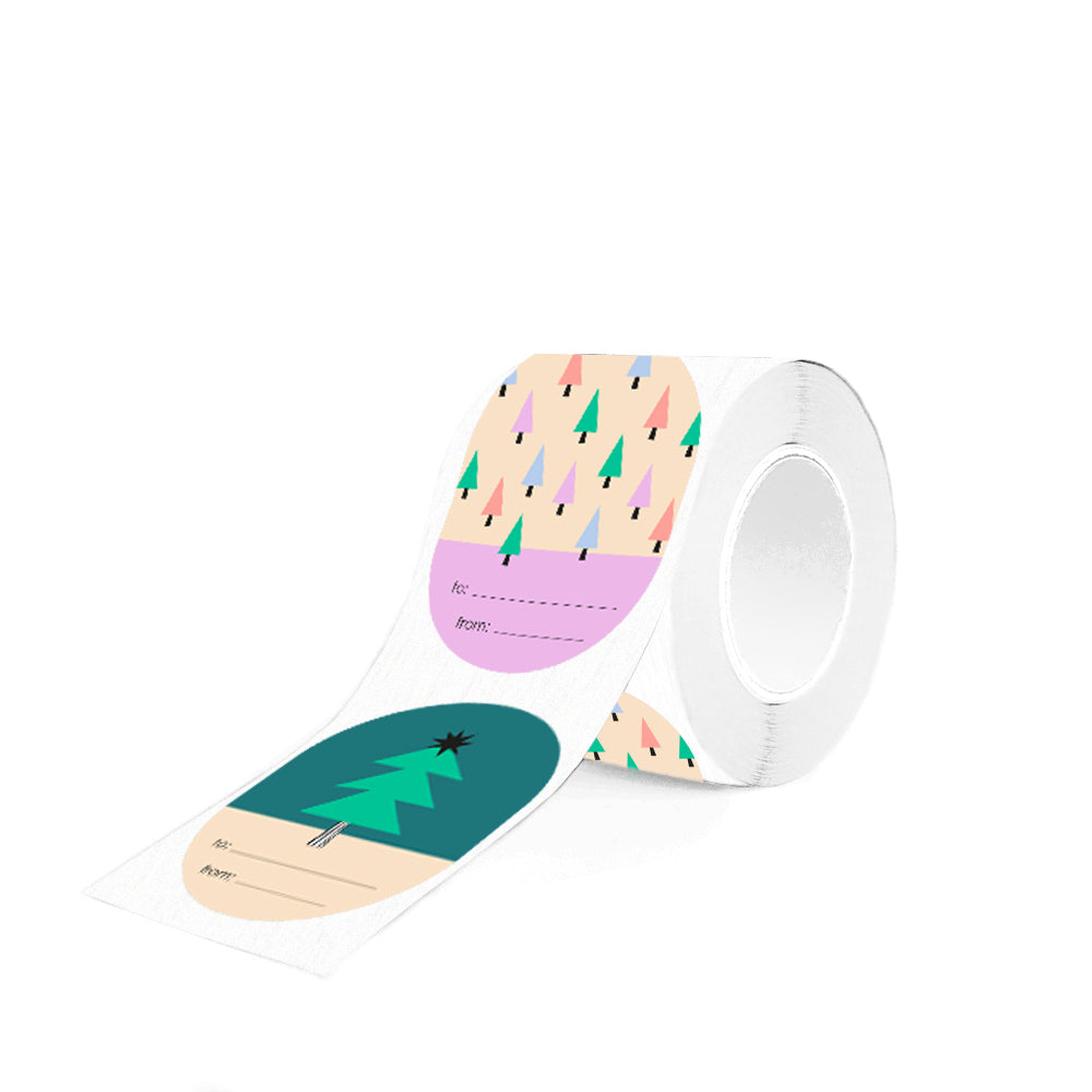 Stickers X-mas Multi - Graphic Tree Bright (6 stuks)