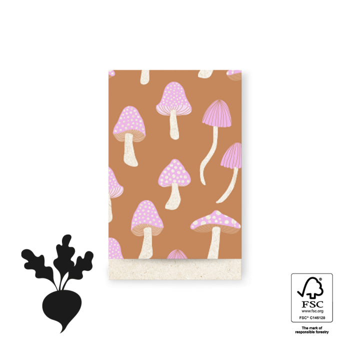 Cadeauzakjes Mushrooms Cider (12 x 19 cm - 10 stuks)