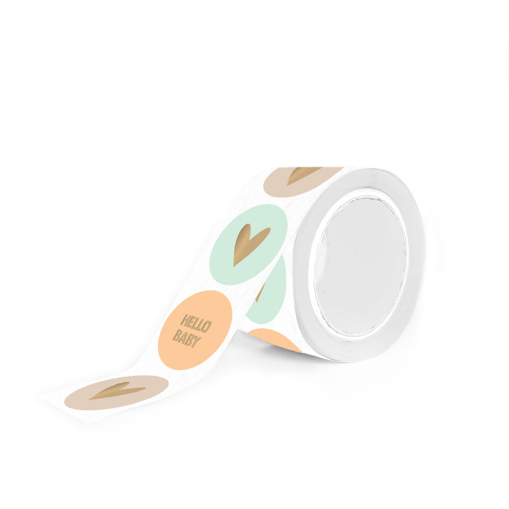Stickers Multi - Hello Baby Peach (6 stuks)