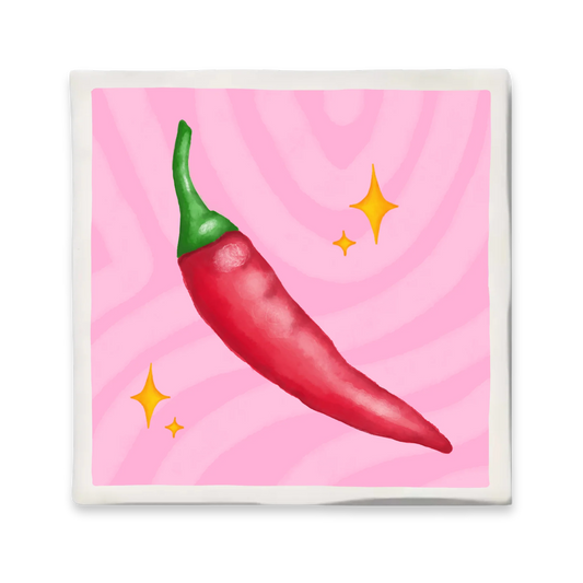 Tegeltje 10x10 cm - Peper