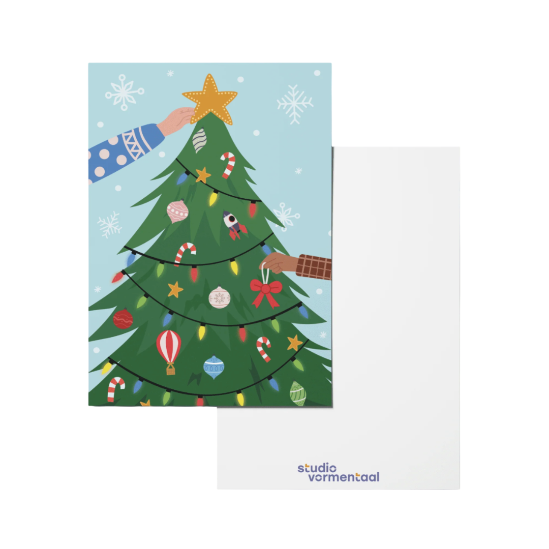 Wenskaart Kerstboom